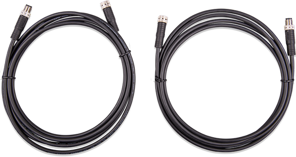 Victron M8 circular connector Male/Female 3 pole cable 1m (bag of 2)