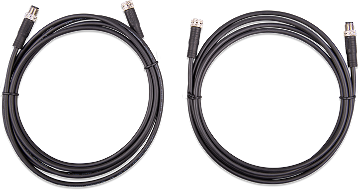 Victron M8 circular connector Male/Female 3 pole cable 1m (bag of 2)