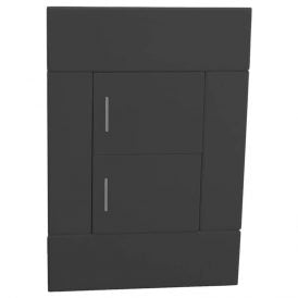 Veti 2 - 2 Lever 2‑Way Switch 4×2 Complete Charcoal