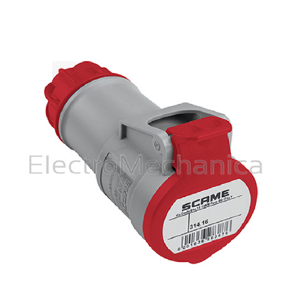 Scame CEE Female Coupler 16 A 5P+E IP54 400 V AC