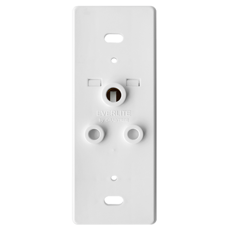 Crabtree Classic Single 6A Socket - 3‑Pin, 2×4 Yoke