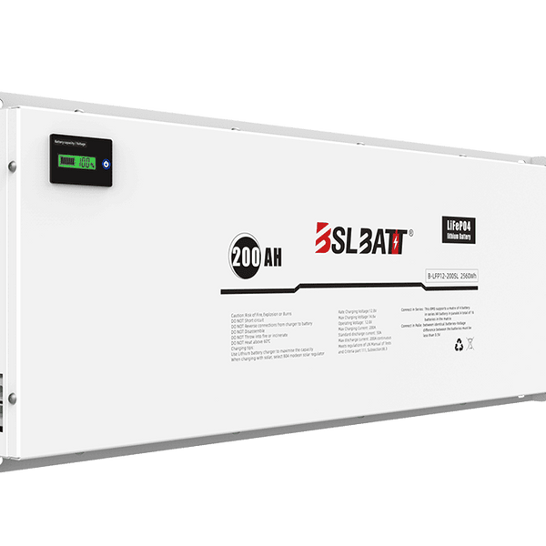 BSL Batt 12V 200Ah LiFePO₄ Flat-pack