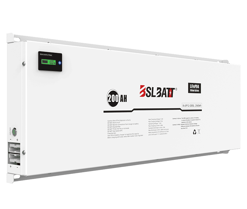 BSL Batt 12V 200Ah LiFePO₄ Flat-pack